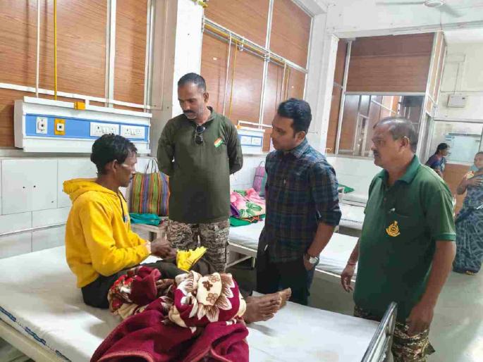 Fight with leopard to save a sheep; One injured in Ambetola | काेंबड्याला वाचवण्यासाठी बिबट्याशी झटापट; आंबेटाेल्यात इसम जखमी