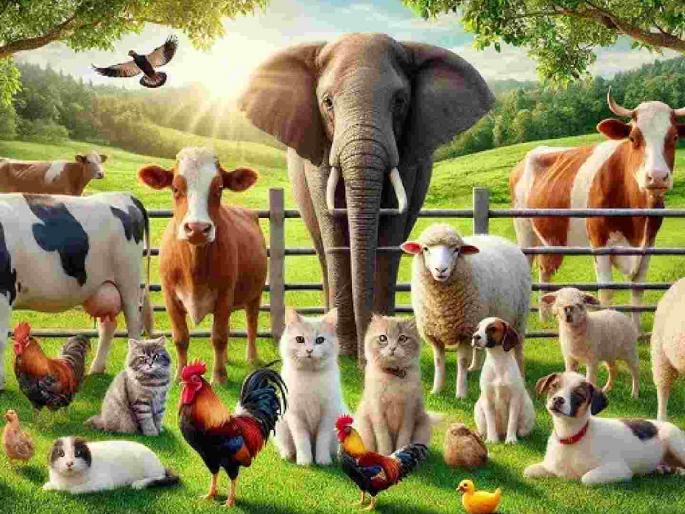 Do dogs, cats, cows, and buffaloes speak Marathi or English? | कुत्रे, मांजरी, गायी, म्हशींना मराठी येते की इंग्रजी ? Do dogs, cats, cows, and buffaloes speak Marathi or English? | कुत्रे, मांजरी, गायी, म्हशींना मराठी येते की इंग्रजी ?