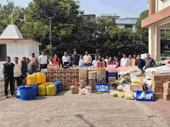 Fake foreign liquor factory in busy area of sub-capital; State Excise Department raids | उपराजधानीत वर्दळीच्या ठिकाणी बनावट विदेशी दारूचा कारखाना; राज्य उत्पादन शुल्क विभागाचा छापा