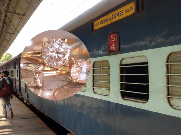 shock among passengers! Diamond jewelry worth 36 lakhs was looted from the AC compartment of 'Nandigram Express' | प्रवाशांत खळबळ! ‘नंदीग्राम एक्स्प्रेस’च्या एसी डब्यातून ३६ लाखांचे हिऱ्यांचे दागिने लुटले shock among passengers! Diamond jewelry worth 36 lakhs was looted from the AC compartment of 'Nandigram Express' | प्रवाशांत खळबळ! ‘नंदीग्राम एक्स्प्रेस’च्या एसी डब्यातून ३६ लाखांचे हिऱ्यांचे दागिने लुटले