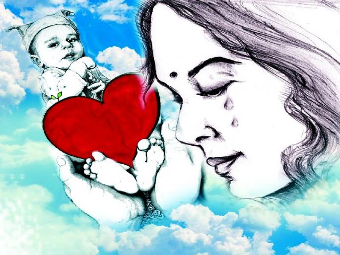 He went, but ... her motherhood remained ... | तो गेला, पण... तिचे मातृत्व अबाधित...  He went, but ... her motherhood remained ... | तो गेला, पण... तिचे मातृत्व अबाधित...