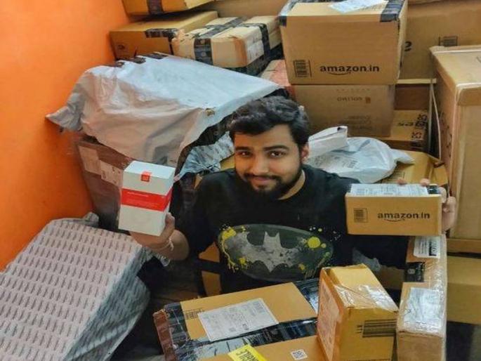 oneplus lucky star shekhar got 600 gifts from oneplus and amazon india | ... त्याने खरेदी केला फक्त स्मार्टफोन अन् बदल्यात मिळाले ट्रक भरुन 600 गिफ्ट्स oneplus lucky star shekhar got 600 gifts from oneplus and amazon india | ... त्याने खरेदी केला फक्त स्मार्टफोन अन् बदल्यात मिळाले ट्रक भरुन 600 गिफ्ट्स