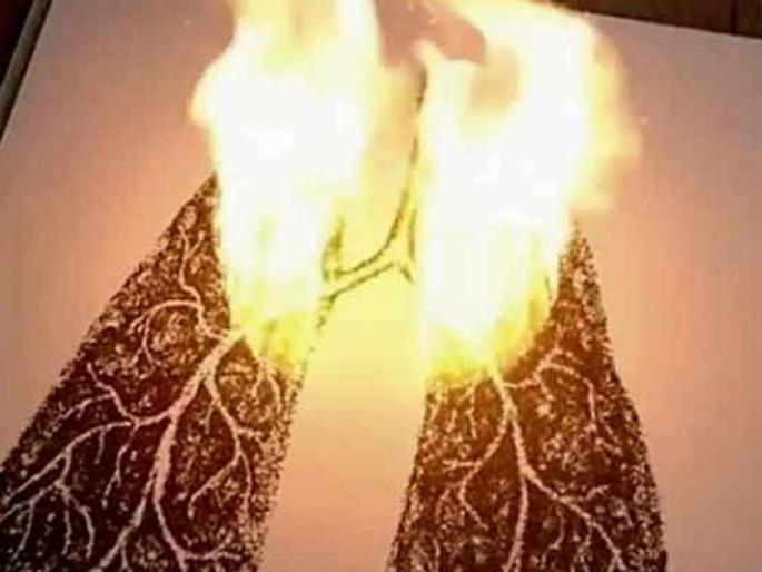 Viral video burning lungs artwork shows what smoking does to your lungs | सिगारेटची सवय कशी पडते महागात? बघा एका आर्टिस्टने तयार केलेला हा व्हिडीओ! Viral video burning lungs artwork shows what smoking does to your lungs | सिगारेटची सवय कशी पडते महागात? बघा एका आर्टिस्टने तयार केलेला हा व्हिडीओ!