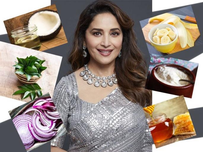 Madhri Dixit Hair Secrets: Want beautiful hair like Madhuri Dixit? Then do the 2 things she does regularly. | माधुरी दीक्षितसारखे सुंदर केस हवेत? मग ती स्वत: करते त्या 2 गोष्टी नियमित करा..  