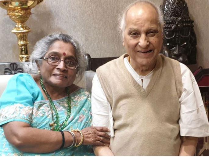 Madhura Jasraj passed away wife of Pandit Jasraj daughter of v shantaram | पंडित जसराज यांची पत्नी मधुरा जसराज यांचे निधन, ८६ व्या वर्षी घेतला अखेरचा श्वास