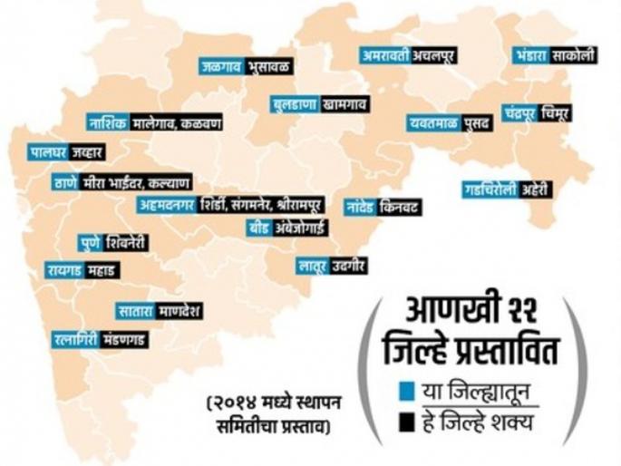 Rajasthan made 19 new districts, what about 22 districts in Maharashtra? Adley district formation steps for 2021 census report | राजस्थानने नवे १९ जिल्हे केले, महाराष्ट्रात २२ जिल्ह्यांचे काय? २०२१च्या जनगणना अहवालासाठी अडले जिल्हानिर्मितीचे घाेडे Rajasthan made 19 new districts, what about 22 districts in Maharashtra? Adley district formation steps for 2021 census report | राजस्थानने नवे १९ जिल्हे केले, महाराष्ट्रात २२ जिल्ह्यांचे काय? २०२१च्या जनगणना अहवालासाठी अडले जिल्हानिर्मितीचे घाेडे