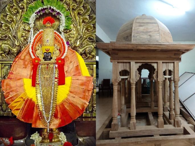 A new chariot in the service of Ambabai in Kolhapur, waiting for the Nagar Pradakshini in Chaitra | कोल्हापुरातील अंबाबाईच्या सेवेत नवा रथ, चैत्रातील नगर प्रदक्षिणेची प्रतीक्षा A new chariot in the service of Ambabai in Kolhapur, waiting for the Nagar Pradakshini in Chaitra | कोल्हापुरातील अंबाबाईच्या सेवेत नवा रथ, चैत्रातील नगर प्रदक्षिणेची प्रतीक्षा