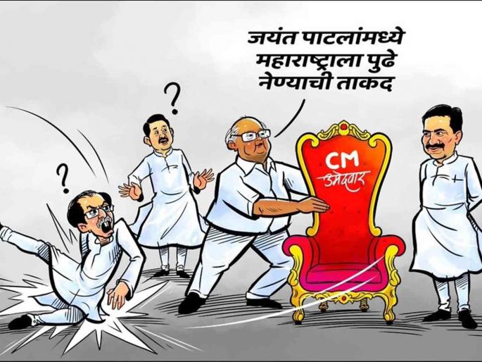 Eknath Shinde's Shiv Sena targeted Uddhav Thackeray through cartoon | 'या खुर्चीने दगा दिला ऐसा की...'; शिंदेंच्या सेनेने ठाकरेंना व्यंगचित्रातून डिवचलं Eknath Shinde's Shiv Sena targeted Uddhav Thackeray through cartoon | 'या खुर्चीने दगा दिला ऐसा की...'; शिंदेंच्या सेनेने ठाकरेंना व्यंगचित्रातून डिवचलं