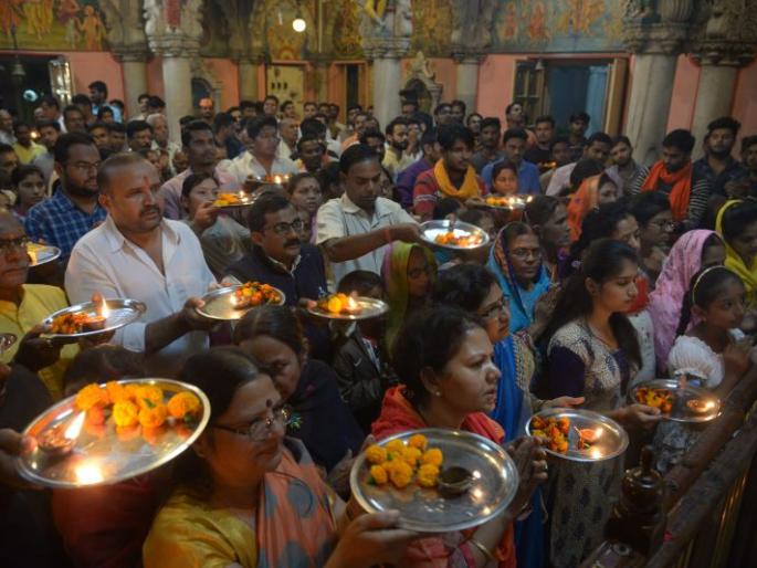 Shankhanad Mahaarti's 'Hunker' for Ram Mandir in Nagpur | नागपुरात राममंदिरासाठीच्या ‘हुंकार’चा शंखनाद महाआरतीने