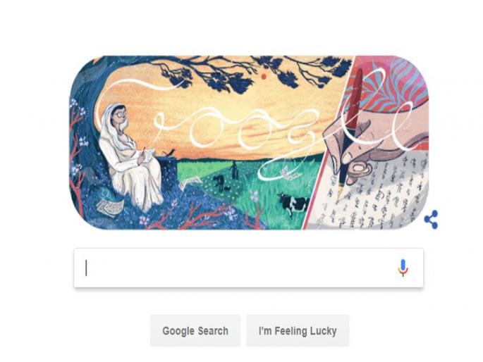 google celebrates mahadevi varma with doodle | गुगलनं प्रसिद्ध कवयित्री महादेवी वर्मांना डुडलच्या माध्यमातून वाहिली श्रद्धांजली google celebrates mahadevi varma with doodle | गुगलनं प्रसिद्ध कवयित्री महादेवी वर्मांना डुडलच्या माध्यमातून वाहिली श्रद्धांजली