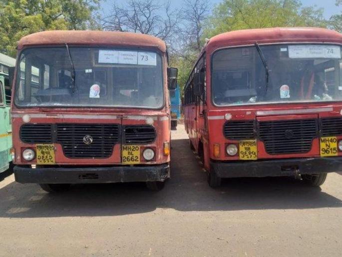 ST ready to release workers | नागपुरात कामगारांना सोडण्यासाठी एसटी सज्ज ST ready to release workers | नागपुरात कामगारांना सोडण्यासाठी एसटी सज्ज