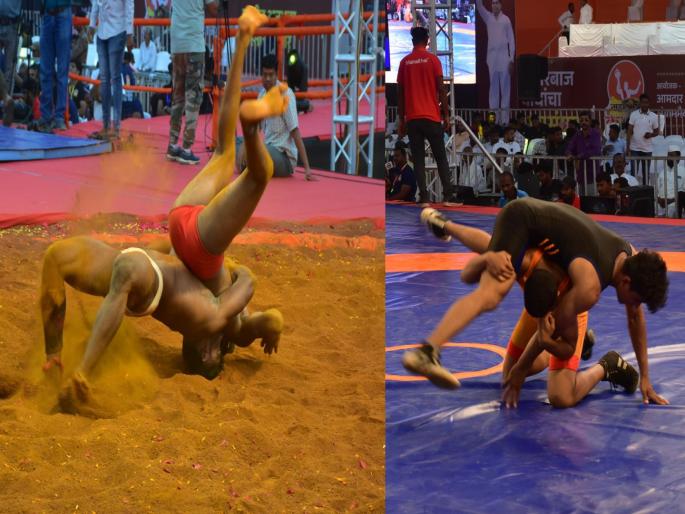 maharashtra kesari tournament begins wrestlers from kolhapur and solapur dominate the field | महाराष्ट्र केसरी स्पर्धेला सुरुवात; काेल्हापूर, सोलपूरच्या मल्लांनी गाजविले मैदान maharashtra kesari tournament begins wrestlers from kolhapur and solapur dominate the field | महाराष्ट्र केसरी स्पर्धेला सुरुवात; काेल्हापूर, सोलपूरच्या मल्लांनी गाजविले मैदान
