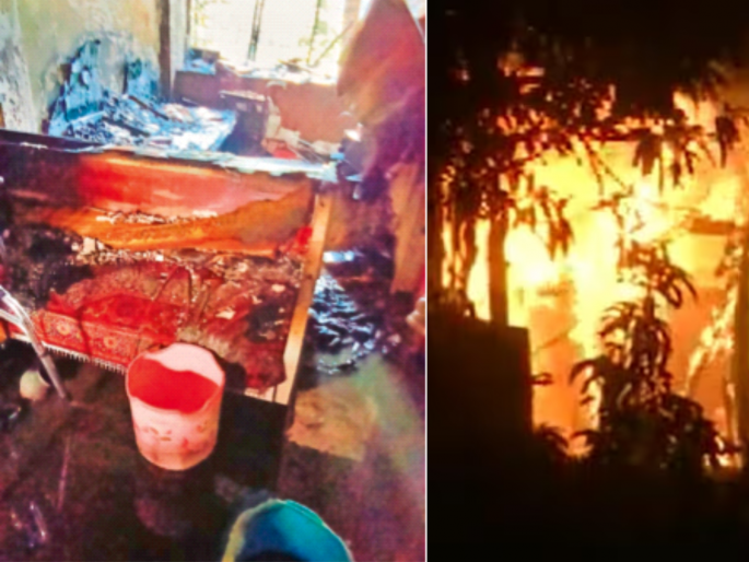 A person went to see the fire and fell unconscious in the toilet; Incident in Vashi | आग लागल्याचे बघायला गेले, शौचालयात बेशुद्ध पडले; वाशीतील घटना A person went to see the fire and fell unconscious in the toilet; Incident in Vashi | आग लागल्याचे बघायला गेले, शौचालयात बेशुद्ध पडले; वाशीतील घटना