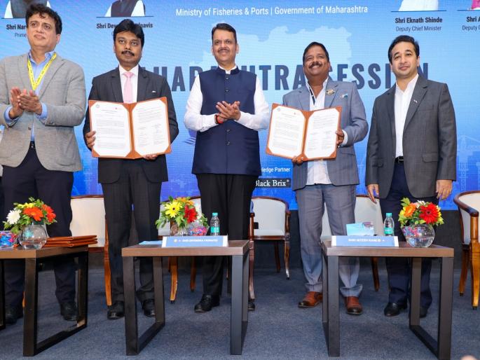 Maharashtra signs contracts worth Rs 56000 crore on the first day of India Maritime Week 2025 | इंडिया मेरिटाइम वीक २०२५मध्ये पहिल्याच दिवशी महाराष्ट्राचे ५६ हजार कोटी रुपयांचे करार Maharashtra signs contracts worth Rs 56000 crore on the first day of India Maritime Week 2025 | इंडिया मेरिटाइम वीक २०२५मध्ये पहिल्याच दिवशी महाराष्ट्राचे ५६ हजार कोटी रुपयांचे करार