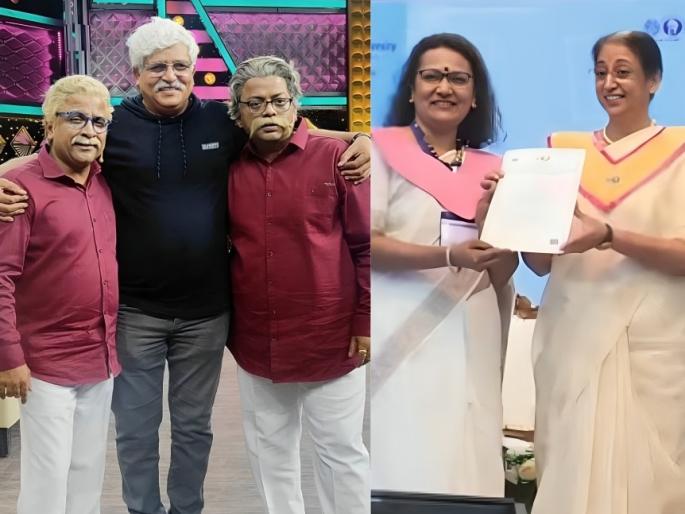 maharashtrachi hasyajatra director sachin goswami wife savita goswami got phd doctorate | अभिनंदन! 'हास्यजत्रा' फेम कलाकाराच्या पत्नीला मिळाली डॉक्टरेट, कॅन्सरग्रस्त रुग्णांवर प्रबंध लिहून केली पीएचडी