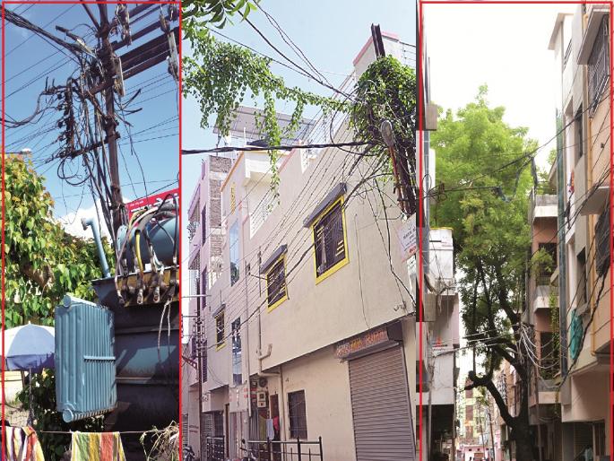 Did Mahavitaran really do pre-monsoon work? The lives of Gallogalli citizens in the city are hanging in the balance | खरंच, महावितरणने मान्सूनपूर्व कामे केली ? शहरात गल्लोगल्ली नागरिकांचा जीव टांगणीला