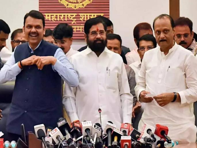 Maharashtra Politics BJP will keep half of the cabinet! What will Shiv Sena and NCP get? | Maharashtra Politics : भाजप अर्धे मंत्रिमंडळ स्वतःकडे ठेवणार! शिवसेना आणि राष्ट्रवादीला काय मिळणार? Maharashtra Politics BJP will keep half of the cabinet! What will Shiv Sena and NCP get? | Maharashtra Politics : भाजप अर्धे मंत्रिमंडळ स्वतःकडे ठेवणार! शिवसेना आणि राष्ट्रवादीला काय मिळणार?