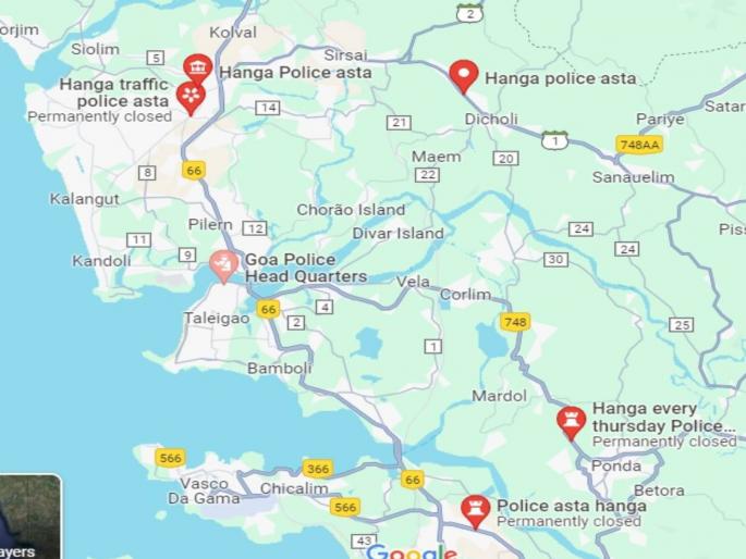 in goa it was written on the google map hanga police asata unknown people warn to others by showing such places on map | चक्क गुगल मॅपवर लिहिले ‘हांगा पोलिस आसता’, सोशल मीडियावर चर्चांणा उधाण