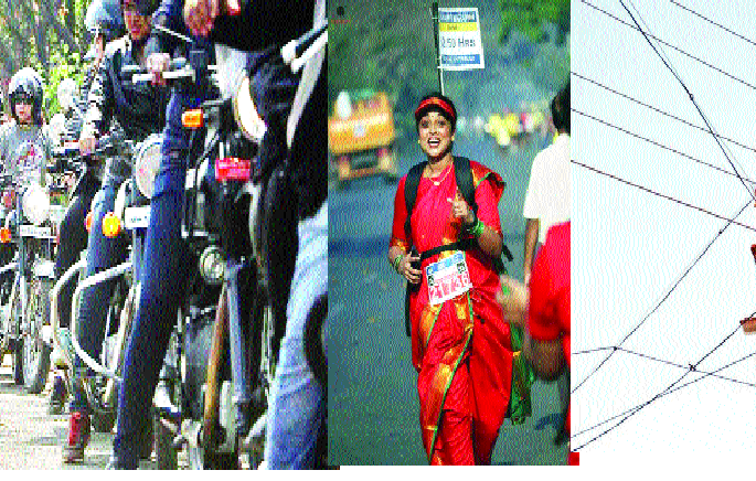 Record of running in nine marathon marathon: - Inspiration of 21 km | मॅरेथॉनमध्ये नऊवारी साडीत धावण्याचा विक्रम- : २१ किलोमीटरचे अंतर पार करत दिली तरुणींना प्रेरणा Record of running in nine marathon marathon: - Inspiration of 21 km | मॅरेथॉनमध्ये नऊवारी साडीत धावण्याचा विक्रम- : २१ किलोमीटरचे अंतर पार करत दिली तरुणींना प्रेरणा