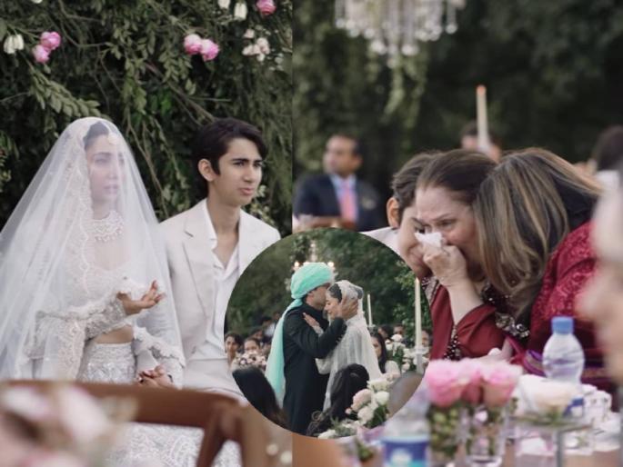 Pakistani actress Mahira Khan wedding video her son seen taking her to aisle had tears in his eyes | 'आईचा हात धरुन...', माहिरा खानच्या दुसऱ्या लग्नात लेकाच्या डोळ्यात पाणी, Video व्हायरल Pakistani actress Mahira Khan wedding video her son seen taking her to aisle had tears in his eyes | 'आईचा हात धरुन...', माहिरा खानच्या दुसऱ्या लग्नात लेकाच्या डोळ्यात पाणी, Video व्हायरल