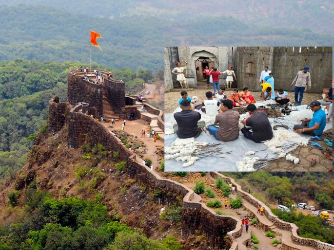 364 torches will be lit at Pratapgad fort, preparations for the festival are complete | Satara: किल्ले प्रतापगडावर पेटणार ३६४ मशाली, महोत्सवाची तयारी पूर्ण  364 torches will be lit at Pratapgad fort, preparations for the festival are complete | Satara: किल्ले प्रतापगडावर पेटणार ३६४ मशाली, महोत्सवाची तयारी पूर्ण