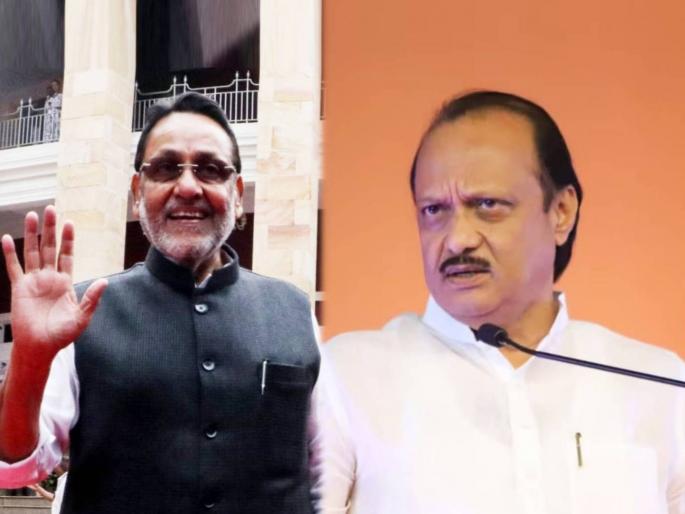 MLA Nawab Malik sitting next to Ajit Pawar in the Legislative Assembly, accusations and rebuttals are going on | सांग सांग भोलानाथ, नवाब मलिक कोणाचे..? MLA Nawab Malik sitting next to Ajit Pawar in the Legislative Assembly, accusations and rebuttals are going on | सांग सांग भोलानाथ, नवाब मलिक कोणाचे..?