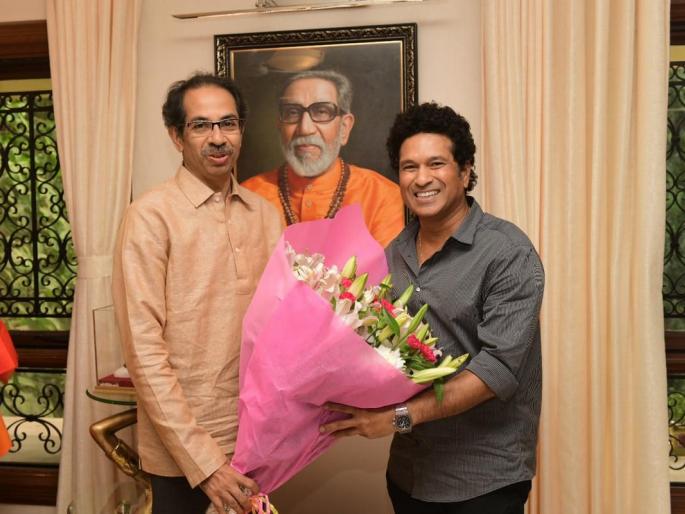 Sachin Tendulkar meets Maharashtra's Chief Minister Uddhav Thackeray for 'these' reasons | Breaking News : सचिन तेंडुलकरने 'या' कारणांसाठी घेतली मुख्यमंत्री उद्धव ठाकरेंची भेट
