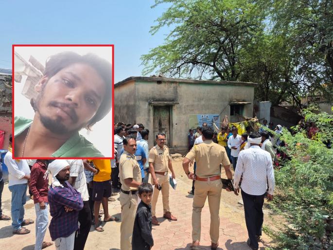 Father kills son by hitting him in the head with an axe, shocking incident in Majalgaon | डोक्यात कुऱ्हाडीचा दांडा घालून बापाने केला मुलाचा खून, माजलगावमधील धक्कादायक घटना Father kills son by hitting him in the head with an axe, shocking incident in Majalgaon | डोक्यात कुऱ्हाडीचा दांडा घालून बापाने केला मुलाचा खून, माजलगावमधील धक्कादायक घटना