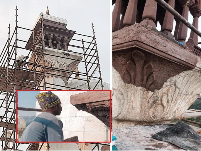 Historical heritage is coming alive again; Conservation of degraded areas of 'Dakkhan Ka Taj' Bibi ka Maqabara | ऐतिहासिक वारसा पुन्हा होतोय जिवंत; 'दख्खन का ताज' च्या ढासळलेल्या भागाचे संवर्धन