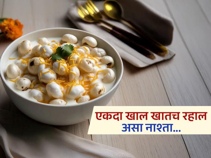 Health benefits of eating makhana and curd salad in breakfast | तेच तेच पदार्थ खाऊन कंटाळले असाल तर नाश्यात ट्राय करा 'ही' टेस्टी डिश, दिवसभर मिळेल भरपूर एनर्जी!