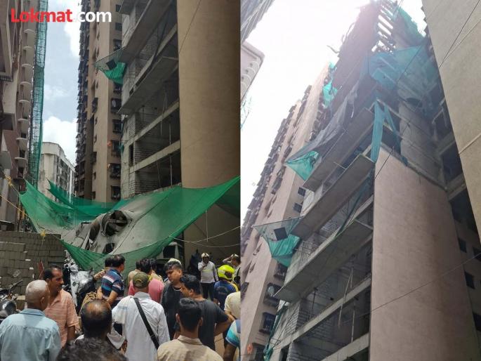Laborer collapses during construction of SRA building in Malad two killed | मालाडमध्ये मोठा अपघात; २० व्या मजल्यावरुन पाच मजूर कोसळले, तिघांचा मृत्यू Laborer collapses during construction of SRA building in Malad two killed | मालाडमध्ये मोठा अपघात; २० व्या मजल्यावरुन पाच मजूर कोसळले, तिघांचा मृत्यू