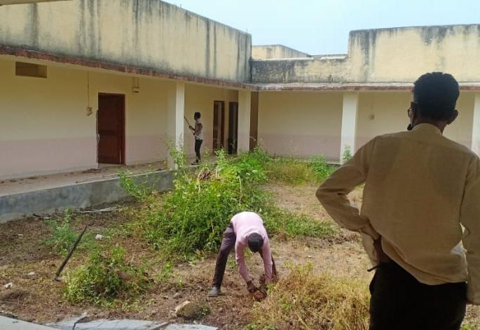 Work on Jain Dharamshala at Malegaon started | मालेगाव येथील जैन धर्मशाळेचे काम सुरू