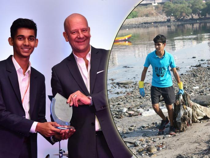 Malhar Kalambe got un award dadar beach waste free india | जय 'मल्हार'... दादर चौपाटीवरचा १००० टन कचरा हटवणाऱ्या मराठमोळ्या तरुणाचा UN कडून सन्मान Malhar Kalambe got un award dadar beach waste free india | जय 'मल्हार'... दादर चौपाटीवरचा १००० टन कचरा हटवणाऱ्या मराठमोळ्या तरुणाचा UN कडून सन्मान