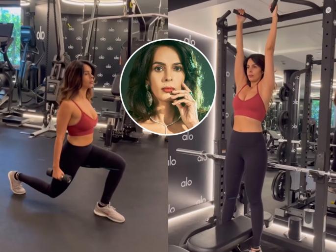 48 years old Mallika Sherawat shares workout and wellness tips Mallika Sherawat fitness secrets at 48 Mallika Sherawat yoga and workout routine Mallika Sherawat diet and lifestyle tips | ४८ वर्षांच्या मल्लिका शेरावतचा फिटनेस फॉर्म्युला! कोणतेही ट्रेंडी डाएट नाही, केला ‘हा’ उपाय रोज...