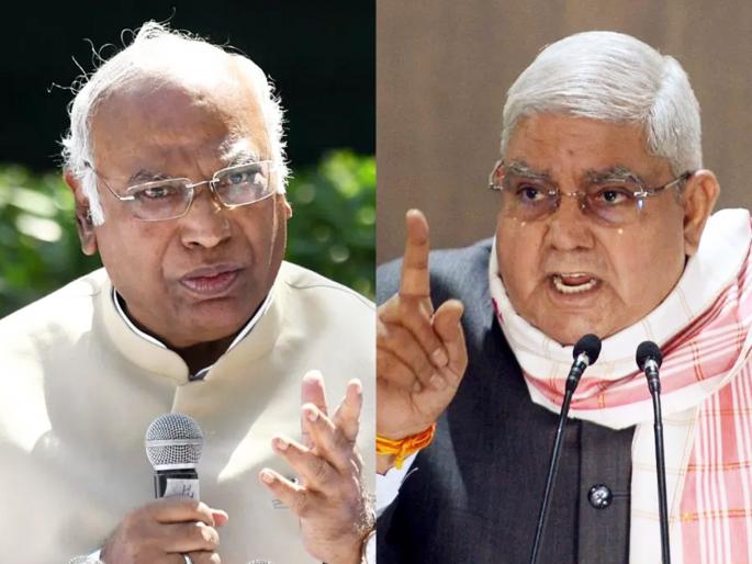 congress mallikarjun kharge replied jagdeep dhankhar reaction over kalyan banerjee acting | “दलित असल्याने संसदेत बोलू दिले जात नाही असे म्हटले तर चालेल का?”; खरगे संतापले congress mallikarjun kharge replied jagdeep dhankhar reaction over kalyan banerjee acting | “दलित असल्याने संसदेत बोलू दिले जात नाही असे म्हटले तर चालेल का?”; खरगे संतापले