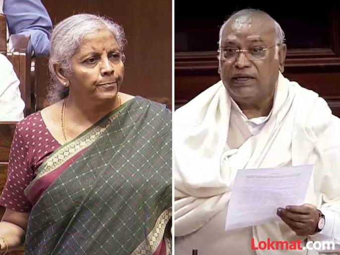 Mallikarjun Kharge took a dig at Finance Minister Nirmala Sitharaman in Rajya Sabha | "तुम्ही JNU मध्ये काय शिकला माहिती नाही, कारण तिथले विद्यार्थी..."; खरगेंचा अर्थमंत्र्यांवर पलटवार Mallikarjun Kharge took a dig at Finance Minister Nirmala Sitharaman in Rajya Sabha | "तुम्ही JNU मध्ये काय शिकला माहिती नाही, कारण तिथले विद्यार्थी..."; खरगेंचा अर्थमंत्र्यांवर पलटवार