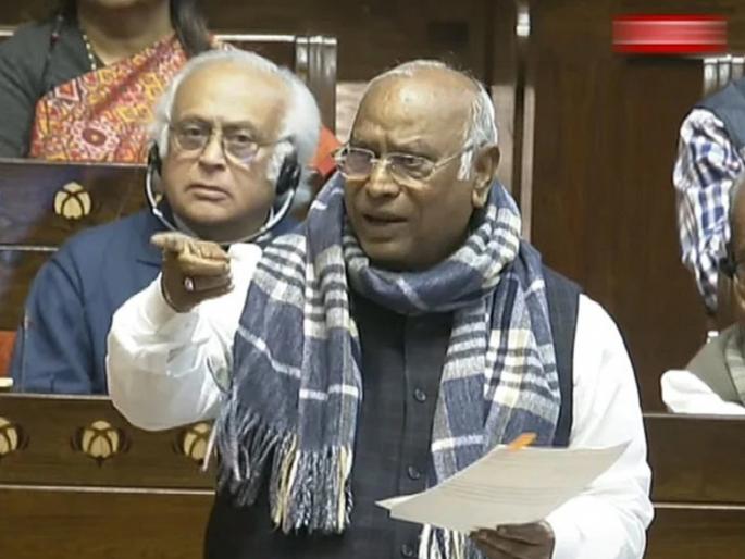 Congress President Mallikarjun Kharge angry BJP MP Neeraj Shekhar | VIDEO: "मी तुझ्या वडिलांसोबत होतो, तू काय सांगतो गप्प बस..."; संतापलेल्या खरगेंनी भाजप खासदाराला सुनावलं Congress President Mallikarjun Kharge angry BJP MP Neeraj Shekhar | VIDEO: "मी तुझ्या वडिलांसोबत होतो, तू काय सांगतो गप्प बस..."; संतापलेल्या खरगेंनी भाजप खासदाराला सुनावलं