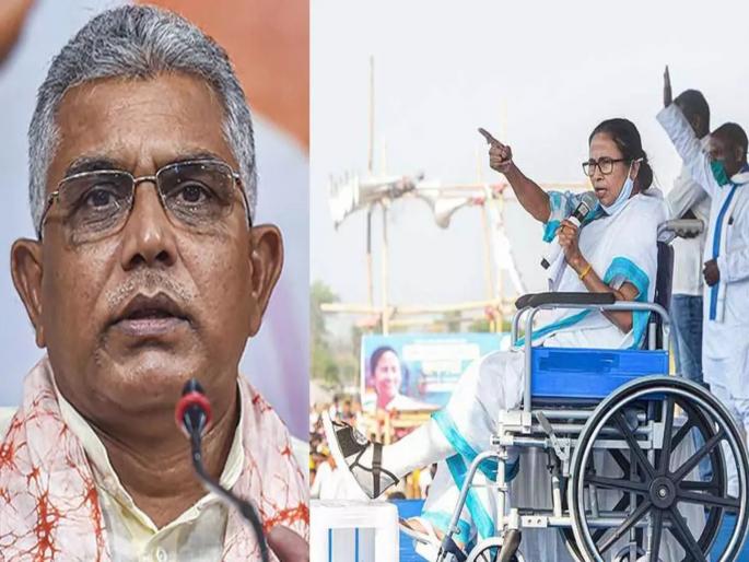 west bengal assembly election 2021 ditch saree wear bermudas dilip ghosh disputed remarks on mamata banerjee | साडी नव्हे, बरमुडा घाला; ममता बॅनर्जींवर टीका करताना भाजप नेत्याची जीभ घसरली west bengal assembly election 2021 ditch saree wear bermudas dilip ghosh disputed remarks on mamata banerjee | साडी नव्हे, बरमुडा घाला; ममता बॅनर्जींवर टीका करताना भाजप नेत्याची जीभ घसरली