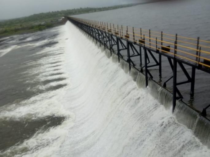 The lower Manar project is 100 percent complete; Increased water release | निम्न मानार प्रकल्प १०० टक्के भरला; आवक वाढल्याने विसर्गास सुरुवात The lower Manar project is 100 percent complete; Increased water release | निम्न मानार प्रकल्प १०० टक्के भरला; आवक वाढल्याने विसर्गास सुरुवात