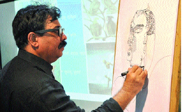 For the first time, the fascists across the country are protesting - Mangesh Kale | देशभरात सर्वत्र फॅसिझमला पहिल्यांदा विरोध चित्रकारांचाच-- मंगेश काळे  For the first time, the fascists across the country are protesting - Mangesh Kale | देशभरात सर्वत्र फॅसिझमला पहिल्यांदा विरोध चित्रकारांचाच-- मंगेश काळे