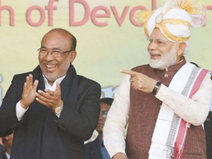 Manipur Assembly elections Result 2022 BJP leading towards majority big setback for congress NPP NPF others relaxed | Manipur Assembly elections Result 2022: भाजपाचे 'पुरेपूर मणिपूर'; यूपी, उत्तराखंडसोबत ईशान्येतही पुन्हा 'कमळ' फुलण्याची चिन्हं Manipur Assembly elections Result 2022 BJP leading towards majority big setback for congress NPP NPF others relaxed | Manipur Assembly elections Result 2022: भाजपाचे 'पुरेपूर मणिपूर'; यूपी, उत्तराखंडसोबत ईशान्येतही पुन्हा 'कमळ' फुलण्याची चिन्हं