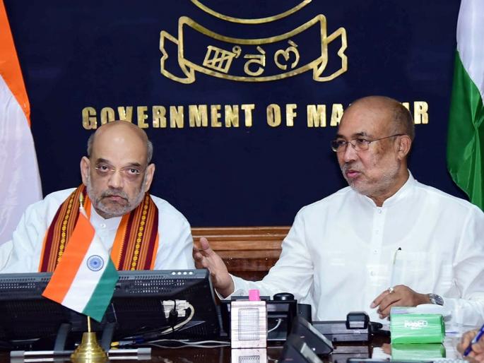 Manipur Chief Minister N.Biren Singh likely to resign today; Choose one of the two options after Amit shah meet | मणिपूरचे मुख्यमंत्री थोड्याच वेळात राजीनामा देण्याची शक्यता; दोन पैकी एक पर्याय निवडला