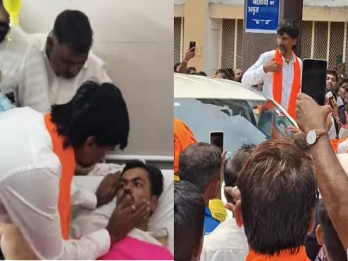 I will take the initiative to end this hooliganism; Manoj Jarange met Shivraj Divte | ही गुंडगिरी संपुष्टात आणण्यासाठी मीच पुढाकार घेणार; मनोज जरांगेंनी घेतली शिवराज दिवटेची भेट I will take the initiative to end this hooliganism; Manoj Jarange met Shivraj Divte | ही गुंडगिरी संपुष्टात आणण्यासाठी मीच पुढाकार घेणार; मनोज जरांगेंनी घेतली शिवराज दिवटेची भेट