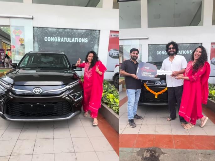 Marathi actress tanvi palav buy Toyota Urban Cruiser Hyryder price details inside | मराठी अभिनेत्रीने घेतली शानदार कार, किंमतही दमदार; व्हिडीओच शेअर केलाय, बघा! Marathi actress tanvi palav buy Toyota Urban Cruiser Hyryder price details inside | मराठी अभिनेत्रीने घेतली शानदार कार, किंमतही दमदार; व्हिडीओच शेअर केलाय, बघा!
