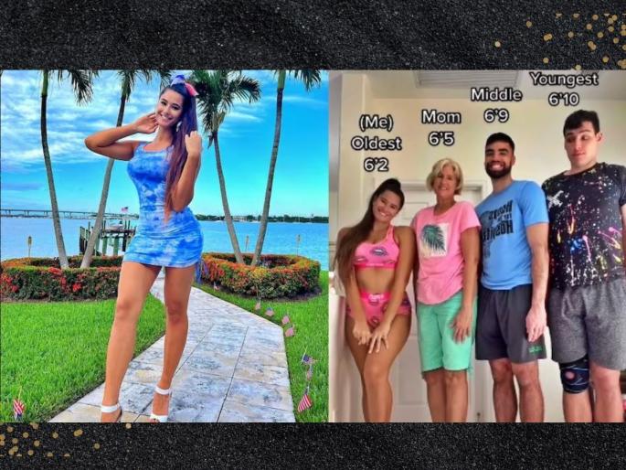 tallest family in area photos viral model height over 6 feet not find boyfriend | उंची बनली समस्या! 6 फूट उंच मॉडेलला मिळत नाही बॉयफ्रेंड; सांगितली 'मन की बात' tallest family in area photos viral model height over 6 feet not find boyfriend | उंची बनली समस्या! 6 फूट उंच मॉडेलला मिळत नाही बॉयफ्रेंड; सांगितली 'मन की बात'