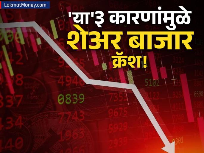 stock market 1 april us tariff fear sensex and nifty low know what three factor works | काही मिनिटांत सेन्सेक्स ११०० अंकांनी कोसळला; या ३ घटकांमुळे बाजारात मोठी घसरण