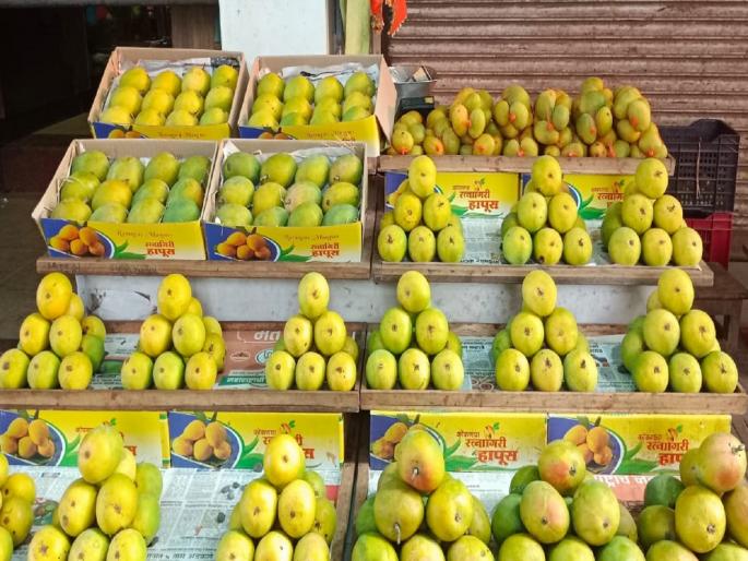 Mango prices are higher in Ratnagiri than in Mumbai | आंबा मुंबईत स्वस्त, रत्नागिरीत मात्र महाग; कारण काय.. वाचा Mango prices are higher in Ratnagiri than in Mumbai | आंबा मुंबईत स्वस्त, रत्नागिरीत मात्र महाग; कारण काय.. वाचा