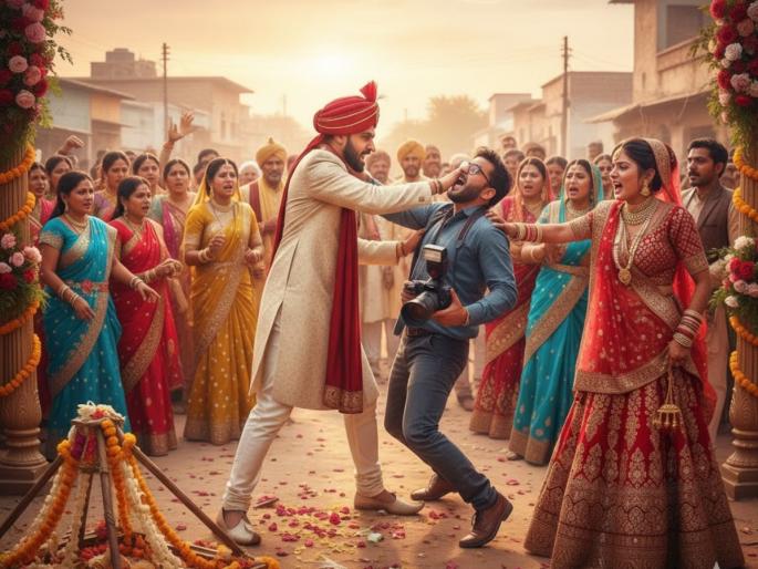 groom slapped photographe enraged indore bride sent barat back two years of love ended before wedding | नवरदेवाने फोटोग्राफरला मारली कानाखाली; नवरीचा लग्नास नकार, २ वर्षांच्या लव्हस्टोरीचा शेवट groom slapped photographe enraged indore bride sent barat back two years of love ended before wedding | नवरदेवाने फोटोग्राफरला मारली कानाखाली; नवरीचा लग्नास नकार, २ वर्षांच्या लव्हस्टोरीचा शेवट