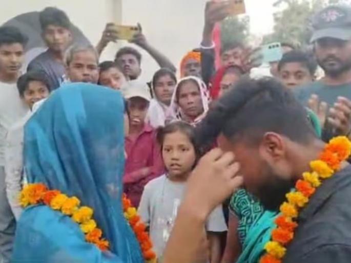 kabirnagar man arranges wife wedding to her lover after 9 years of marriage says i will raise kids | "तू जा, मी मुलांची काळजी घेईन"; नवऱ्यानेच लावलं बायकोचं बॉयफ्रेंडसोबत लग्न, गावकरी साक्षीदार