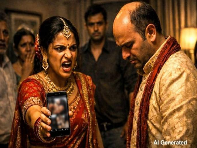 Shock on the first night after marriage; The truth about the husband hiding his baldness is revealed, the wife's big decision | लग्नानंतर पहिल्याच रात्री धक्का; टक्कल लपवणाऱ्या पतीचे सत्य उघड, पत्नीचा मोठा निर्णय Shock on the first night after marriage; The truth about the husband hiding his baldness is revealed, the wife's big decision | लग्नानंतर पहिल्याच रात्री धक्का; टक्कल लपवणाऱ्या पतीचे सत्य उघड, पत्नीचा मोठा निर्णय